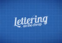 lettering on the cheap logo