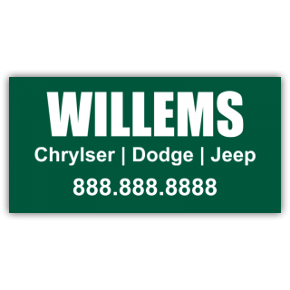 Willems Chrysler Magnetic Sign - Magnetic Sign