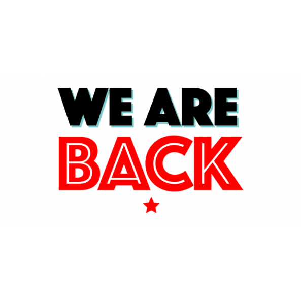 We Are Back Banner
