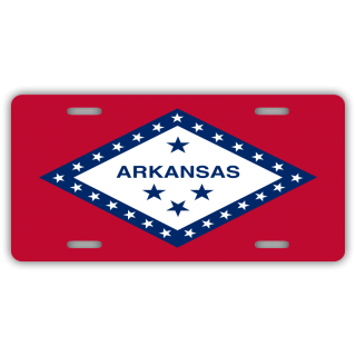 Arkansas State Flag License Plate