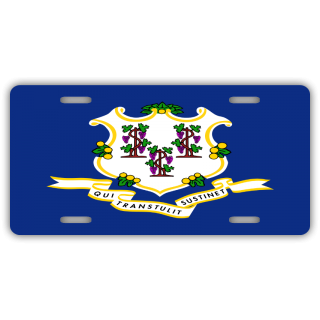 Connecticut State Flag License Plate