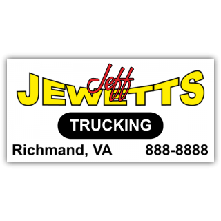 Jeff Jewett Trucking Company Magnetic Sign - Magnetic Sign