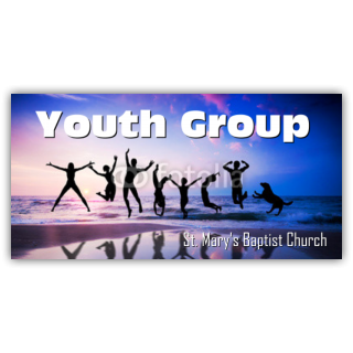 St. Mary's Baptist Church Youth Group Vinyl Banner