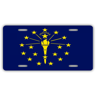 Indiana State Flag License Plate