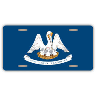 Louisiana State Flag License Plate