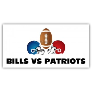 Bills Vs Patriots Football Banner
