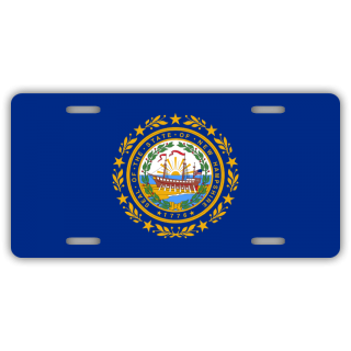 New Hampshire State Flag License Plate