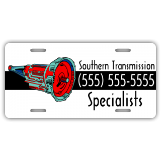Transmission Specialists License Plate
