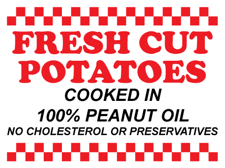 Five Guys 12"x16" Corrugated Sign