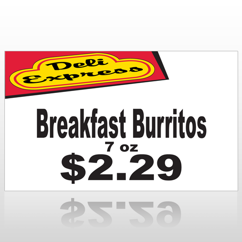 12"H x 20"W - Burrito, Pump Topper