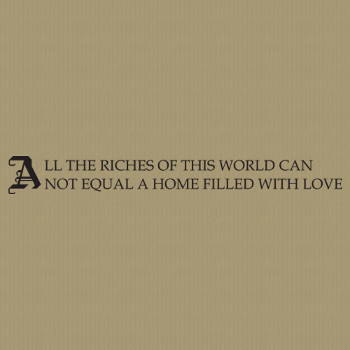 Riches 250 Wall Lettering