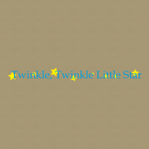 Twinkle 249 Wall Lettering
