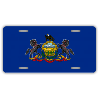 Pennsylvania State Flag License Plate