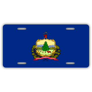 Vermont State Flag License Plate