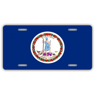 Virginia State Flag License Plate