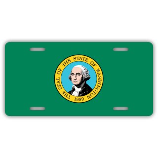 Washington State Flag License Plate