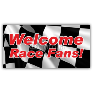 Welcome Race Fans Banner