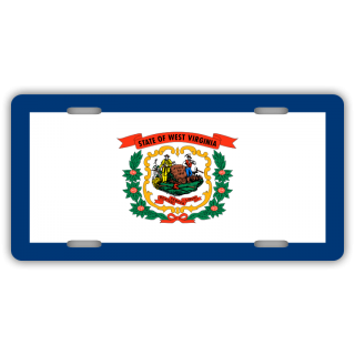 West Virginia State Flag License Plate