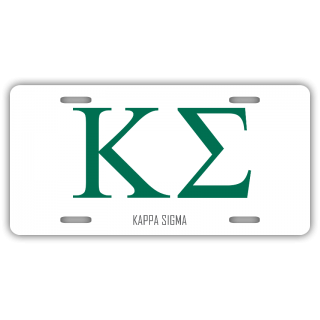 Kappa Sigma License Plate