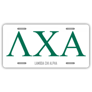 Lambda Chi Alpha License Plate