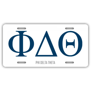 Phi Delta Theta License Plate