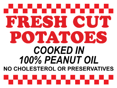 Five Guys 12"x16" Corrugated Sign