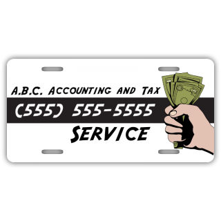 Accounting Company License Plate