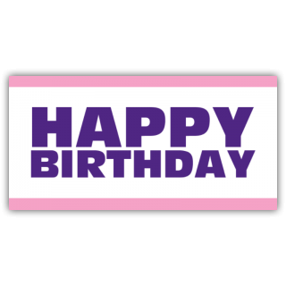 Happy Birthday Pink & Purple