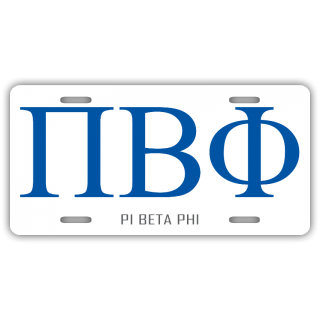 Pi Beta Phi License Plate