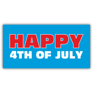 Happy 4th of July Red White and Blue
