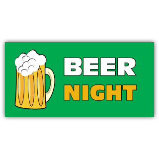 Beer Night Vinyl Banner