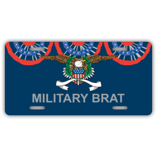 Military Brat License Plate