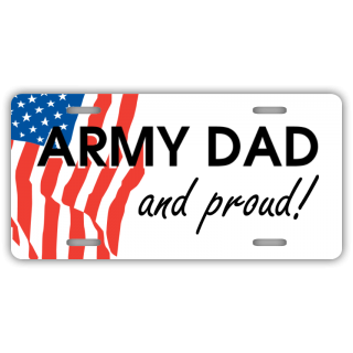 Army Dad License Plate