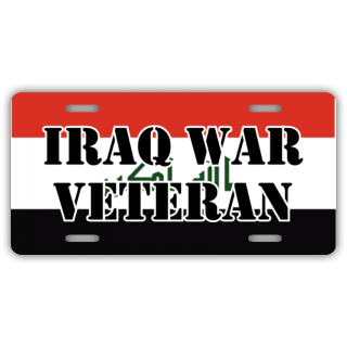 Iraq War Veteran License Plate