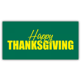 Happy Thanksgiving Yellow and Green