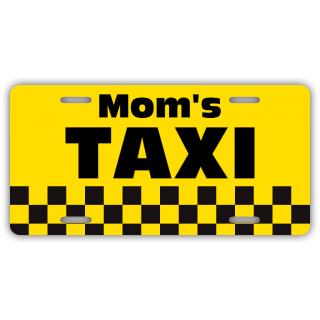 Mom's Taxi License Plate