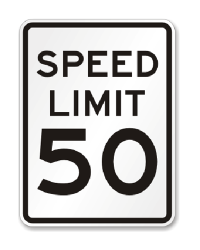 Road Sign Corrugated Plastic 18"W x 24"H