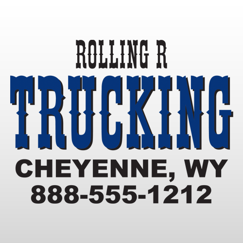Rolling 307 Truck Lettering