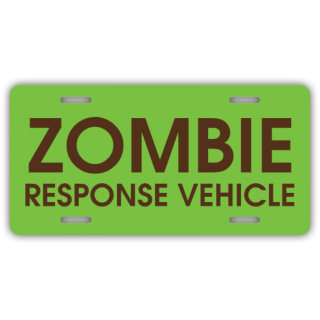Zombie Response Vehicle License Plate