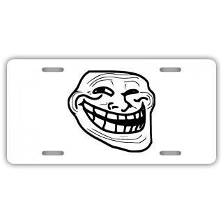 Trollface License Plate