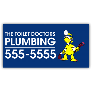 Plumbing Company Magnetic Sign - The Toilet Doctors - Magnetic Sign