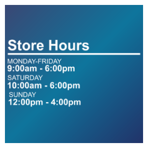 Business Hours Window Lettering 1