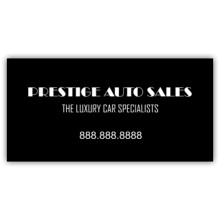 Prestige Auto Sales Vinyl Banner