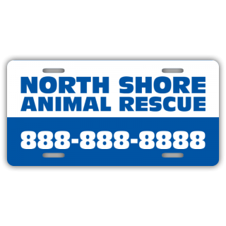North Shore Animal Rescue License Plate