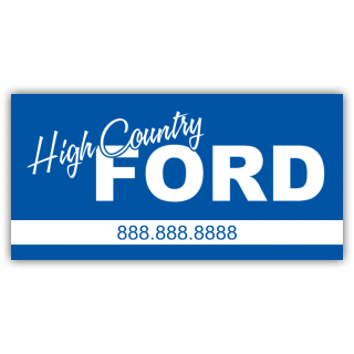 High Country Ford Vinyl Banner