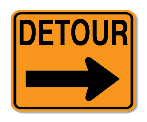 Road Sign .080 Aluminum 24"H x 30"W