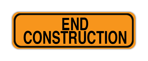 Road Sign Poly 24"H x 60"W