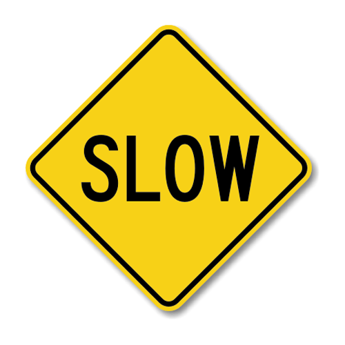 Road Sign Rigid Diamond 24"H x 24"W