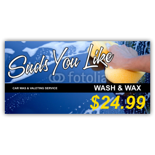 Sunds You Like Car Cleaning Vinyl Banner