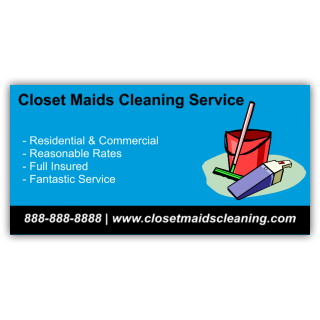 Closet Maids Cleaning Service Vinyl Banner